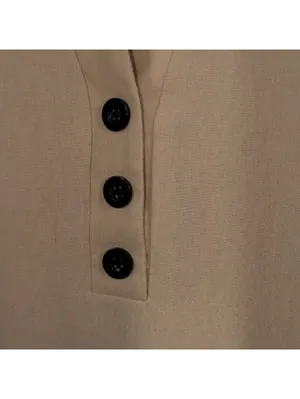 Women’s Beige Button Front Maxi Dress Size 2XL thumbnail 8