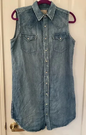 Polo Ralph Lauren denim mini dress thumbnail 1