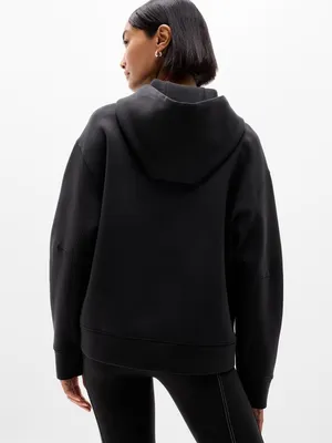 New Athleta M Form Knit Full Zip Sweatshirt Hoodie Black Medium Regular thumbnail 2