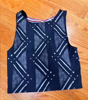 🌸Nike Pro Black Athletic Dri-FIT Top with Subtle White Print thumbnail 1