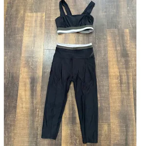Free People White Water Hybrid Sports Bra & Crop Leggings Set Size Small thumbnail 13
