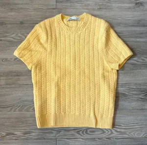 ZARA Yellow Knit Sweater thumbnail 1