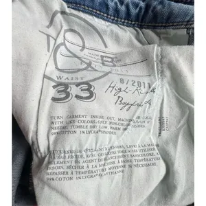 Treasure & Bond Medium Wash Highrise Boyfriend Distressed Denim Shorts thumbnail 3
