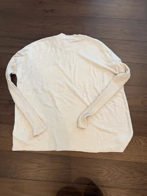 GAP Cream Ribbed Crewneck Sweater Size Medium - C11-260 thumbnail 7