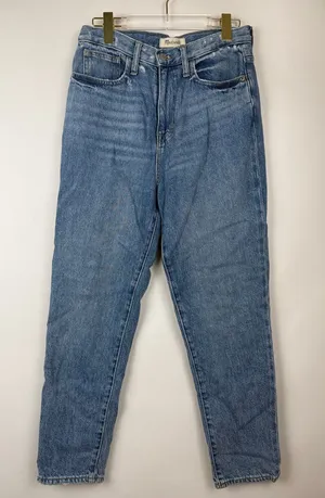Madewell The Mom Jeans in Foster Wash High Rise Slightly Distressed Size 26 thumbnail 1
