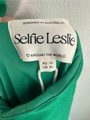 NWT Selfie Leslie Green Square-Neck Ribbed Midi Dress with Side Slit thumbnail 10