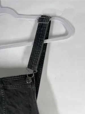 Aerie Baggy Y2K Overalls Smoked Gray Black Denim Size S thumbnail 6