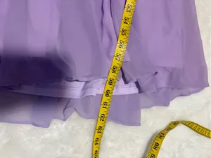 Lulus Elegant Event Lavender Ruffled Tie-Back Tiered Maxi Dress Size Small NWT thumbnail 7