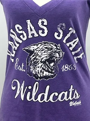 N Zone Sportwear Kansas State Wildcats Wabash Collection V-Neck T-Shirt Medium thumbnail 2