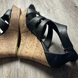 G by Guess Caged Wedge Sand Size 10 Medium thumbnail 14