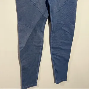 Aerie OFFLINE Seamless‎ High Waisted 7/8 Legging Blue Medium Athleisure Yoga Gym thumbnail 6