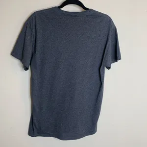 Disney Gray Mickey Mouse Metallic Silver Graphic Tee T Shirt Sz Medium thumbnail 2