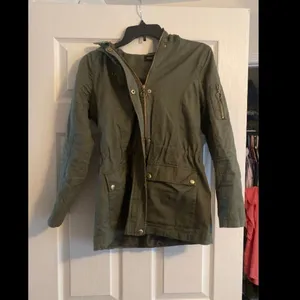 New look‎ hooded green jacket small thumbnail 2