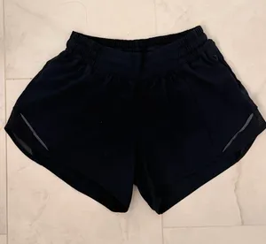 Lululemon hotty hot shorts 4” navy size 4 thumbnail 1