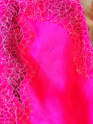 Victoria’s Secret Pink Satin Lace Chemise Slip Dress Medium thumbnail 6