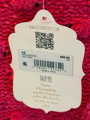 Altar'd State pink sweater New with Tags !! thumbnail 2