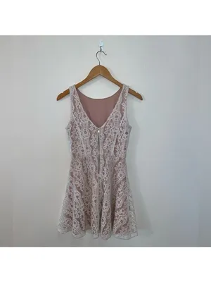 Speechless White Lace Dress With Zipper Size XS thumbnail 2