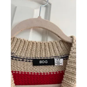 BDG Striped Crew Neck‎ Sweater M Beige Red Black Blue Ochre Long Sleeve thumbnail 3