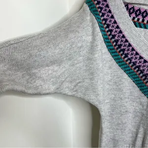 American Eagle Outfitters AEO Wool Blend Deep V Sweater Size Large Dolman Sleeve thumbnail 11