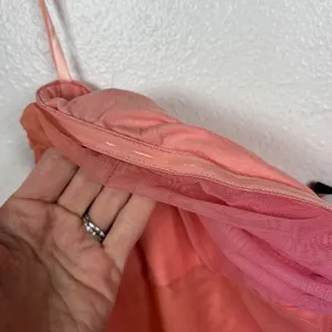 Princess Polly Rosalina Sheer Maxi Dress 8 Pink Orange Ombre Mesh‎ Slit NEW thumbnail 10