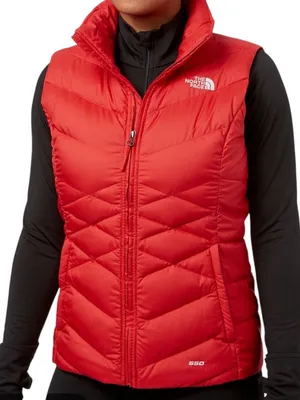 The North Face Women's Alpz Down Vest Jacket Red M thumbnail 1