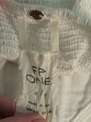 Free People One White Cropped Tank thumbnail 4