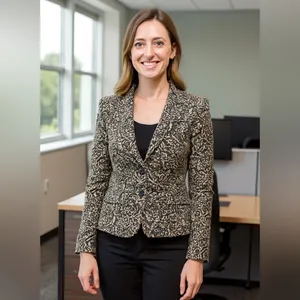 LOFT Ann Taylor Business Casual Academia Brown Paisley Preppy Blazer fall 2 thumbnail 4