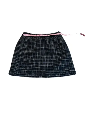 LOFT Black and blue tweed Mini Skirt thumbnail 3
