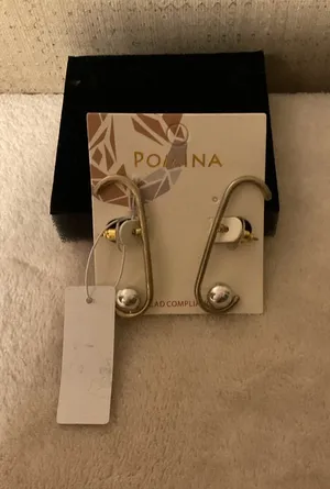 Pomina Gold-Tone Curved Drop Earrings with Polished Ball Accent thumbnail 1