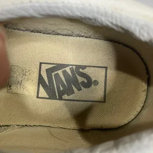 Vans white leather sneakers skateboarding punk unisex sizing‎ women's 10 men 8.5 thumbnail 7