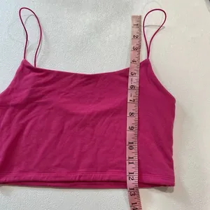 Wilfred Free Aritzia Pink Cowl Neck Crop Cami Tank Top Size S thumbnail 9