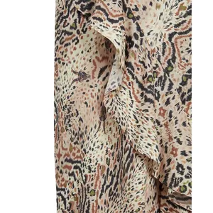 Womens Size 6 ALLSAINTS Raya Arietta Animal Print Ruffled Midi Maxi Skirt thumbnail 4
