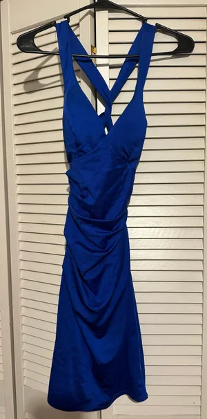 B Darlin Royal Blue Homecoming Dress thumbnail 1