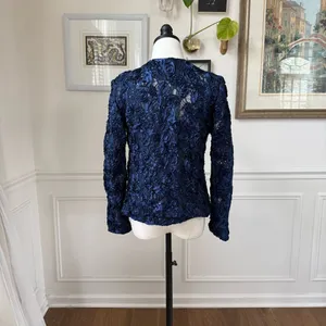 Cachet Dark Blue 2pc Formal Jacket Tank Soutache Sequin Rhinestone Clip 6 thumbnail 7