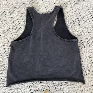Voight Valentina Tank Top rhinestones crop making boys cry womens Black (small) thumbnail 3