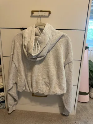Garage scrunched cropped hoodie thumbnail 3