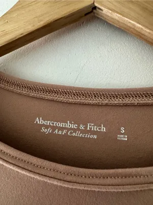 Abercrombie & Fitch Brown Soft A&F Collection‎ Long Sleeve Cutout Bodysuit thumbnail 5