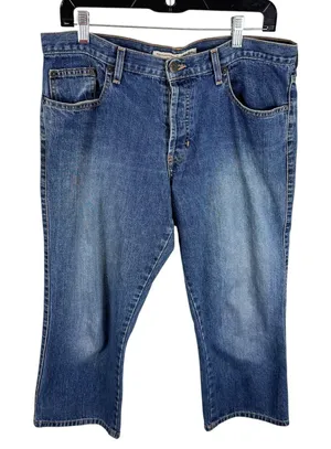 Abercrombie‎ & Fitch 100% Cottom Med Wash Straight Leg Jean Capris Made In USA 8 thumbnail 1