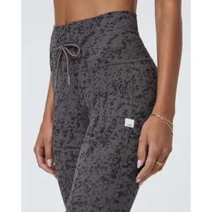 Vuori Daily Legging Womens XL Chia Stucco Abstract Print High Rise Drawstring thumbnail 3