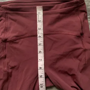 Lululemon Burgundy High-Waisted Leggings 4 thumbnail 4