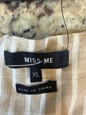 Miss Me Striped Corset Top XL thumbnail 3