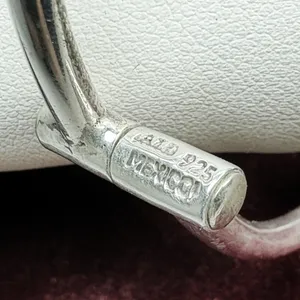 Sterling Silver Hinged Mexico Ball Bracelet thumbnail 4