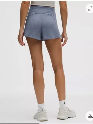Lululemon Ribbed High Rise Softstreme Short 2” in Twilight Rose thumbnail 3