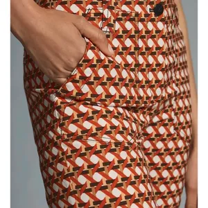 Maeve Naomi High‎ Waisted Flare Pants Geometric Print Magic Fabric Size 2 thumbnail 5