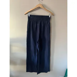 OPEN EDIT Drawstring Wide Leg Pants In Navy Blazer Size S thumbnail 6