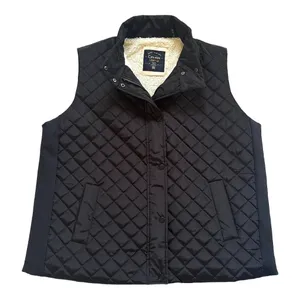 Cavalini Original Womens Black Quilted Vest Soft Sherpa Lining 3X Cottage Cabin thumbnail 2
