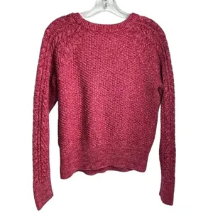 GAP Women's‎ Pink Cable Knit Pullover Sweater Size M Casual Fall thumbnail 4