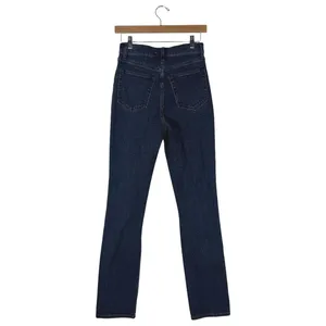Abercrombie & Fitch The 90s Slim Straight Criss Cross Waist Jeans Black Size 0 thumbnail 3