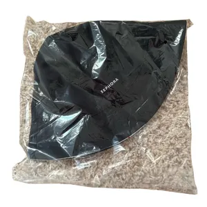 NEW Sephora Reversible Bucket Hat solid Black & White with Makeup Pattern thumbnail 2