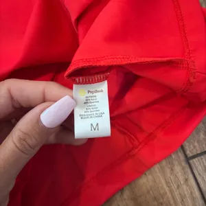 Popilush Shapewear Sleeveless Ruched Tummy Control Midi Work Red Dress M $115 thumbnail 6